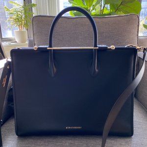 Large "The Strathberry Tote" in Black